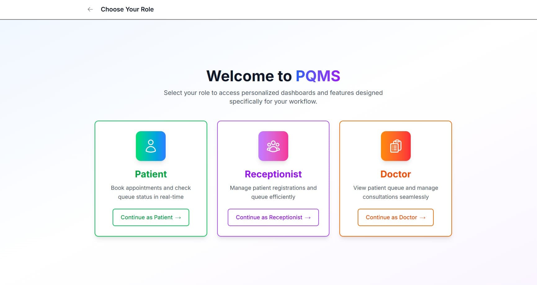 Patient Queue Management System